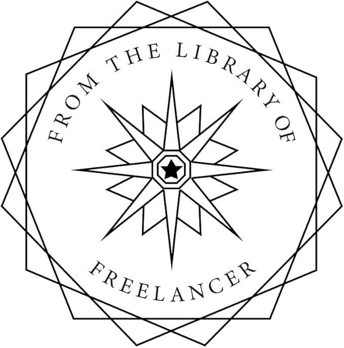 Personalized Book Embosser - Custom Library Stamp, Personal Gifts for Book Lovers, Readers, Teachers (Star-02)