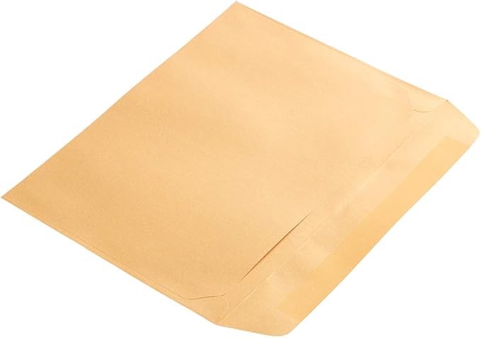 JAM PAPER 9 x 12 Open End Catalog Metallic Envelopes - Gold Stardream - 50/Pack