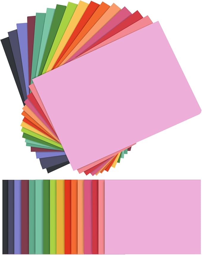 Gcardist 16 Colors Gift Bags with Tissue Paper for Wedding, Birthday, Party Supplies-7.9"x4.3"x9.6" Light Color Series Medium Size Cardboard Gift Bags (16pcs Bags +32pcs Tissue Paper )