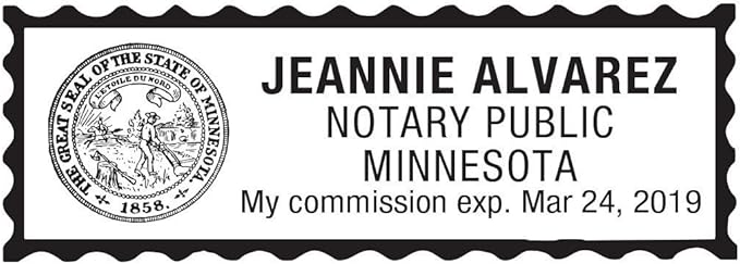 Notary Stamp for State of Minnesota- Self Inking Stamp, Customize Online