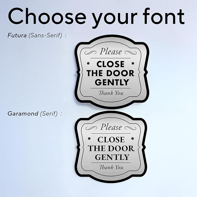 Custom Decorative Outdoor Metal Signs, Personalized Aluminum Signs, Customized Driveway Signs, Waterproof Signs Made In USA, Design 3 Metalic Silver 18x18 In