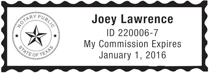 MaxMark Notary Stamp for State of Texas- Self Inking Stamp