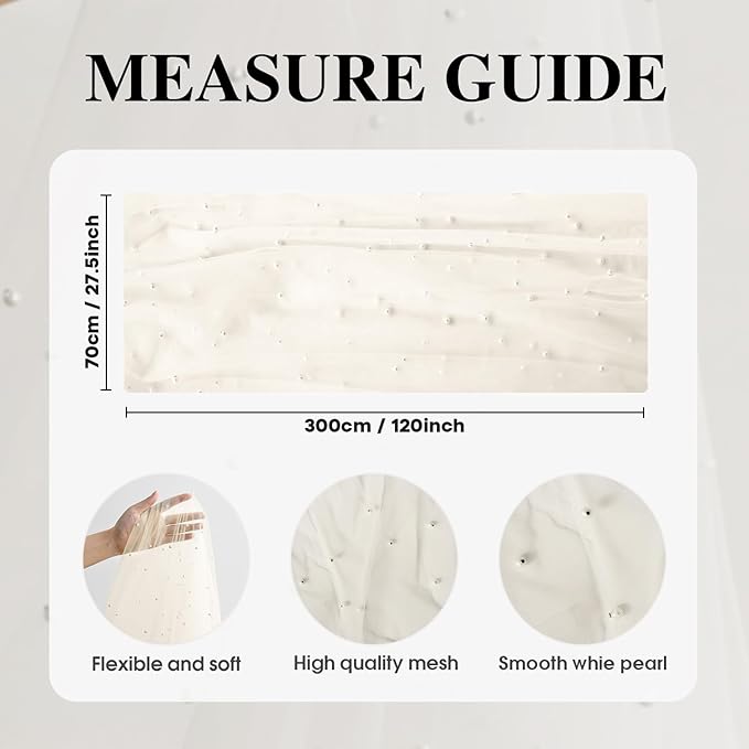 Artoid Mode Pearl Beige Gauze Table Runner 120 Inch 10FT, Seasonal Sheer Dining Holiday Wedding Birthday Baby Shower Table Decor for Home Party