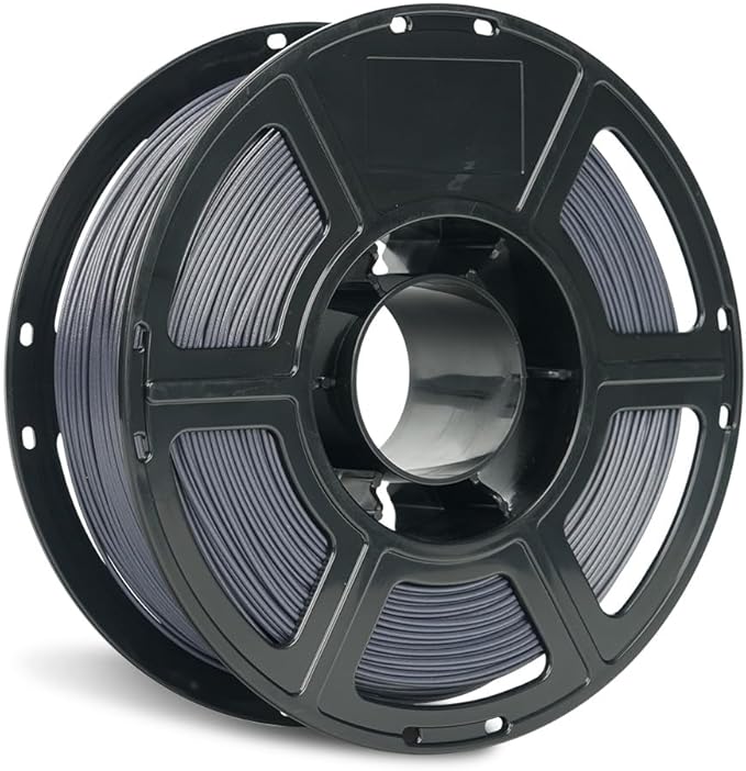 FLASHFORGE Carbon Fiber PETG Filament 1.75mm, Carbon Fiber PETG 3D Printer Filament, 1KG Spool Dimensional Accuracy +/- 0.02mm, Lightweight & Heat-Resistant & Moisture Free (Volcanic Rock Gray)