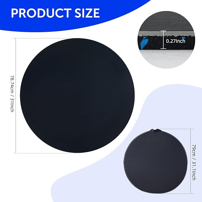 31inch Portable Dance Floor, Tap Dance Floor, Ballet Training Equipment Ideal for Figure Skating Practice Mat,Jazz,Tap Board,Turning Board and Party Dancing for All Ages