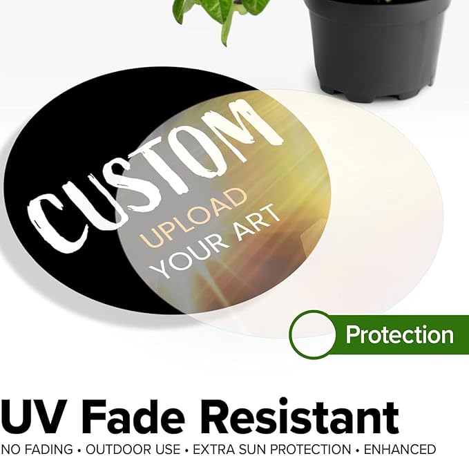 Custom Stickers for Weddings, Birthdays & Businesses - Personalized Labels with Your Logo - Waterproof, Fade and Heat Resistant - Pack of 100-1000 (Custom Text, Very Small 1 Inch)