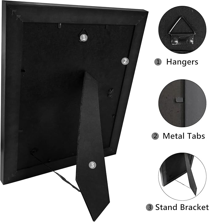 GraduationMall Graduation Photo Shadow Box Frame with Tassel Holder for 5x7 Pictures,Real Glass,Black over Gold Double Mat,Wall & Tabletop Design