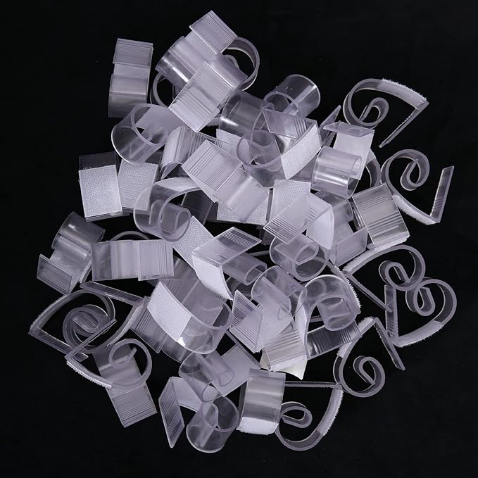 50 Pieces Table Skirt Clips Plastic Tablecloth Clips for Outdoor Party Indoor Outdoor Events 0.8-1.2"