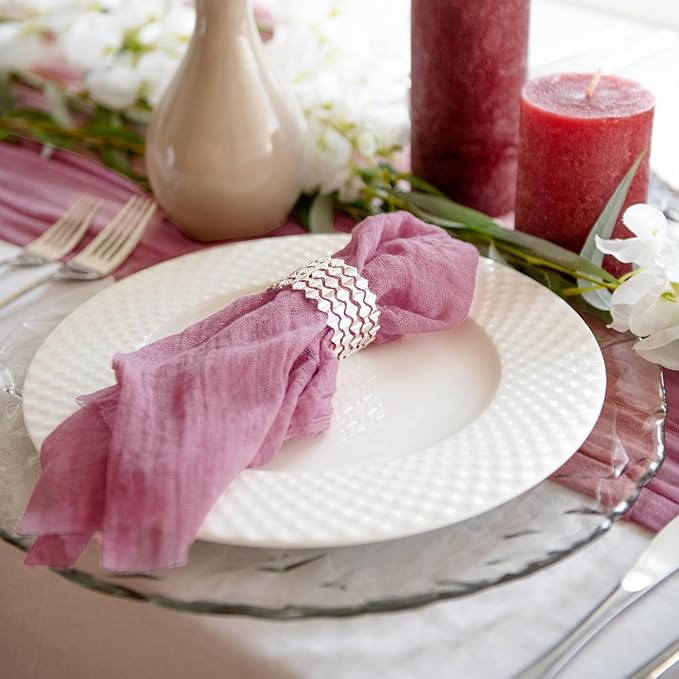 Dusty Pink Table Runner Cheesecloth 141'' Rustic Sheer Gauze Runner Farmhouse Wedding Runner, Cheese Cloth Tablecloth, Gauze Cheese Cloth, Wedding Shower Decorations Rustic Theme Tablecloth