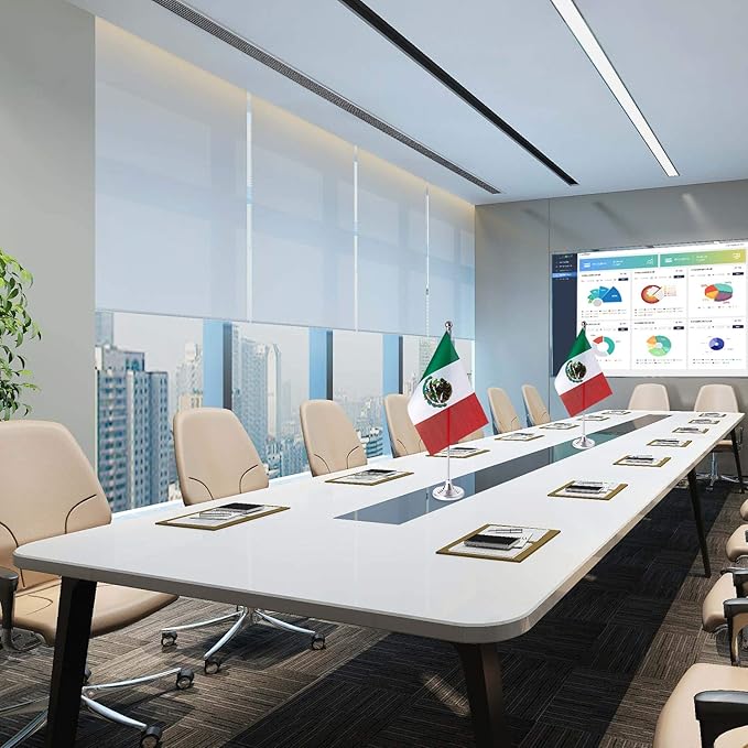 ZXvZYT 2 Pack Mexico flag Mexican Table Flag Small Mini Mexican Desk Flags With Stand Base,International Festival Events Celebration Decorate,Home office Decorations