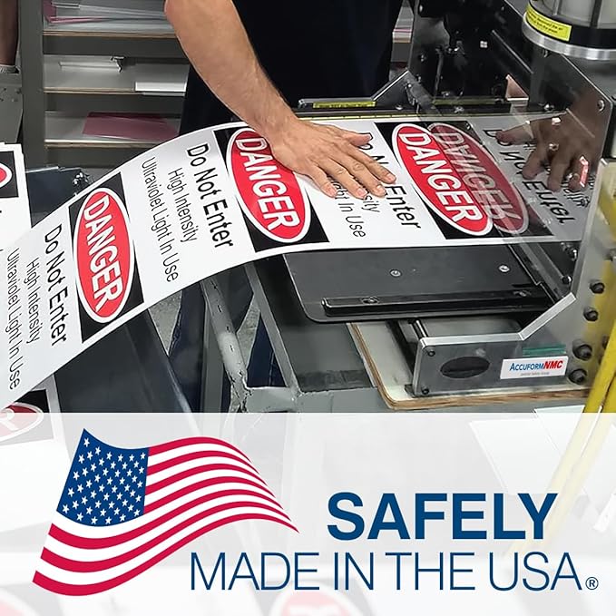 Custom OSHA Style Safety First Sign 10" x 14" Plastic Sign, Customizable "Your Text Here", by AccuformNMC Made in USA