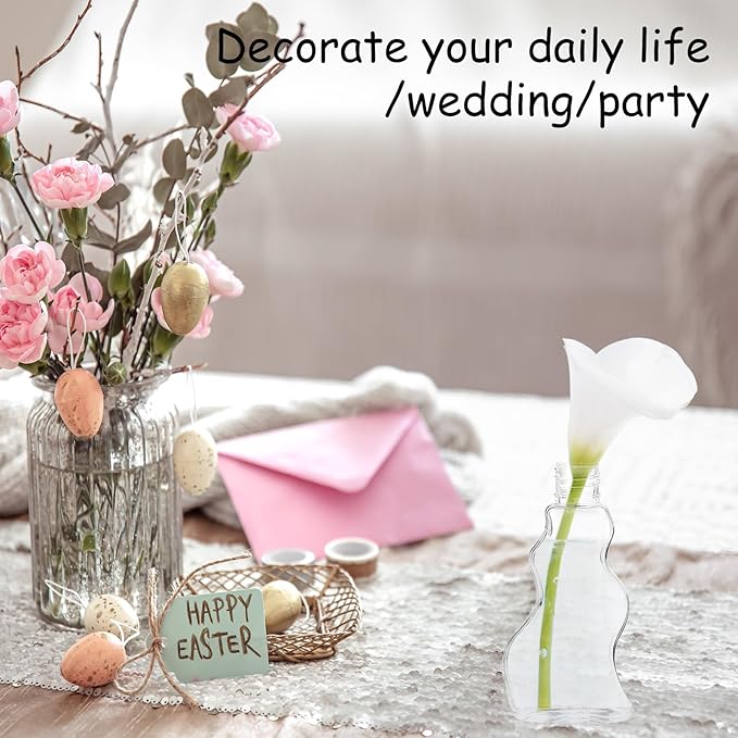 60 Pcs Plastic Sand Art Bottles with Corks and Funnels, 2.5 oz Clear Containers in 3 Styles for Wedding Invitations, Fun Crafts, DIY Projects, Party Decorations