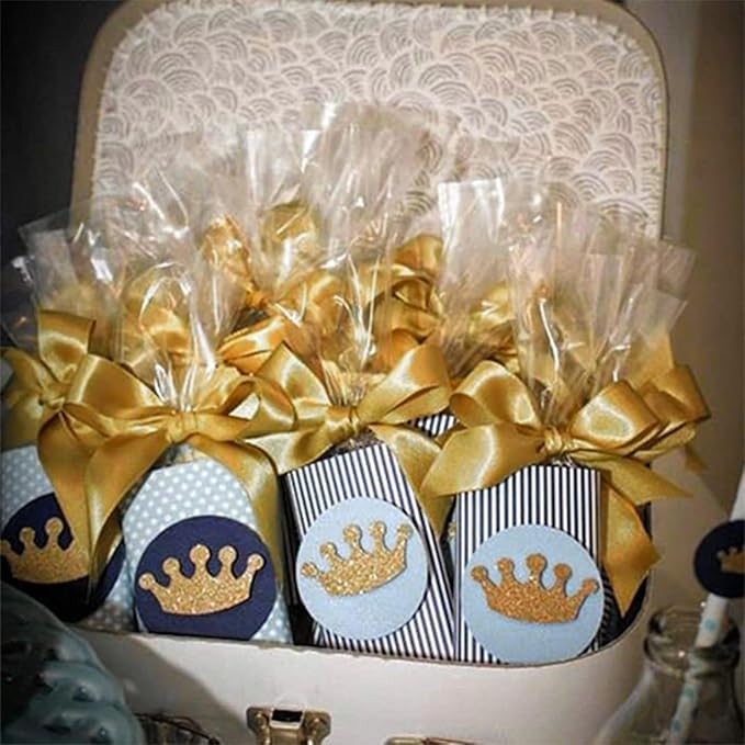 5/8" x 50 Yards Gold Satin Ribbon Single Faced Fabric Ribbons for Gift Wrapping, Crafting, Bows Making, Sewing, Wedding, Home Decor