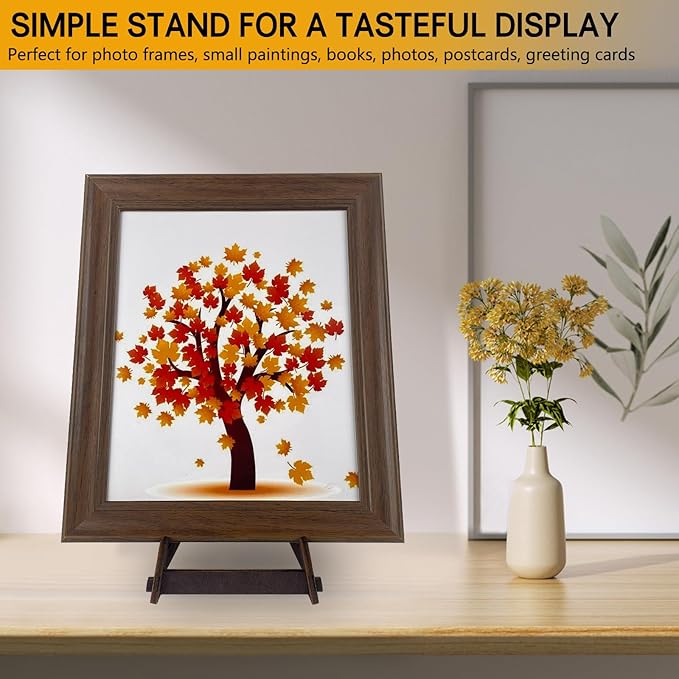 10 Inch Wooden Plate Stand - Easel & Book Display Stand