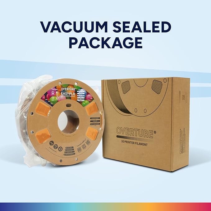 OVERTURE Glow PLA Filament 1.75mm 3D Printer Filament, 1kg Spool (2.2lbs), Dimensional Accuracy +/- 0.02 mm, Fit Most FDM Printer (Glow Orange)