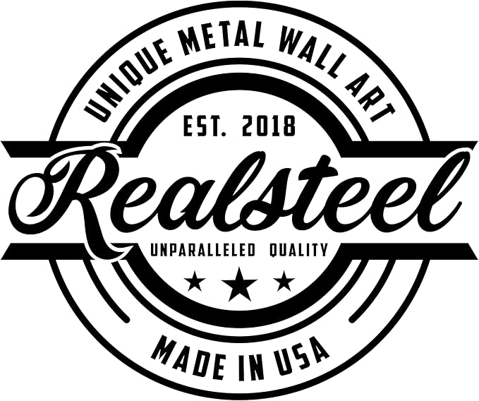 RealSteel Personalized Metal Wall Art - Custom Tree of Life Design with Family Name - Circular Metal Sign - Personalized Wedding, Anniversary, or Housewarming Gift (36")