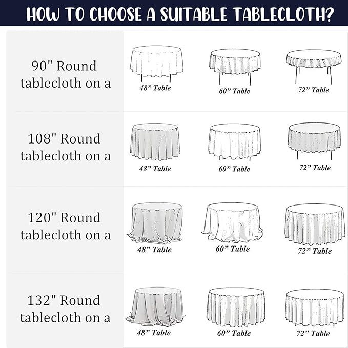 8 Pack Round Tablecloth 70 Inch Round Table Covers Bulk Washable Polyester Fabric Round Table Clothes for Wedding Party Reception Banquet Buffet Restaurant (Navy Blue, 70 Inch)