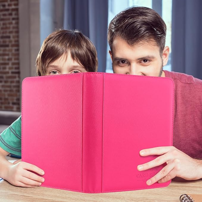 9 Pocket Card Binder, Premium Zip Trading Card Binder, 540 Double Sided Pocket PU Collection Binder, Collector Album, Card Folder for MTG, TCG, Sports Cards