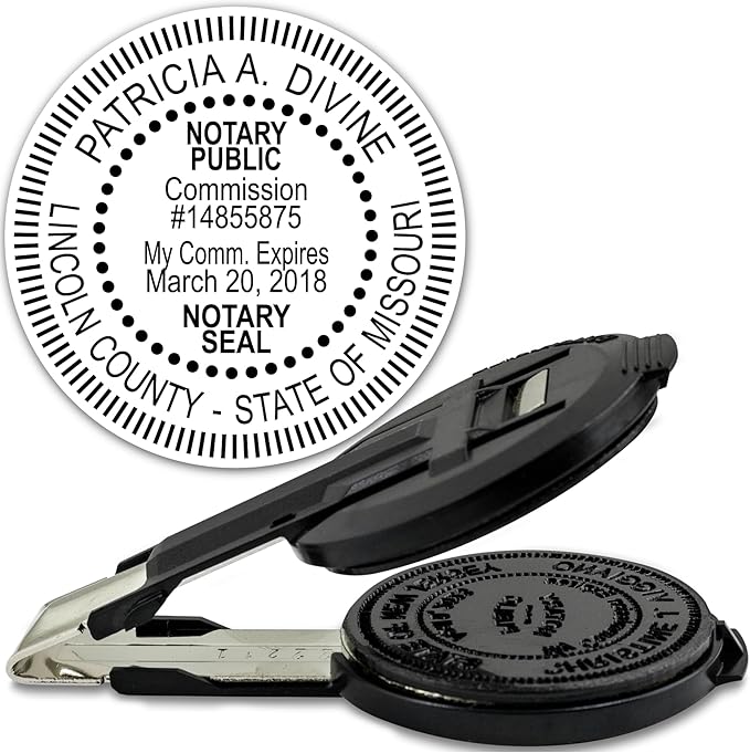 MaxMark Insert Only for Notary Seal Round Embosser for Missouri State
