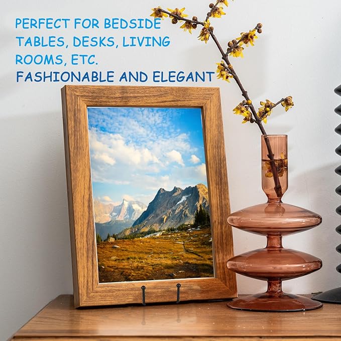 Decolore 5 Pack 12 Inch Black Picture Stands Plate Stands for Display Large Book Stands for Picture, Decorative Plate, Book, Frame, Tabletop Poster