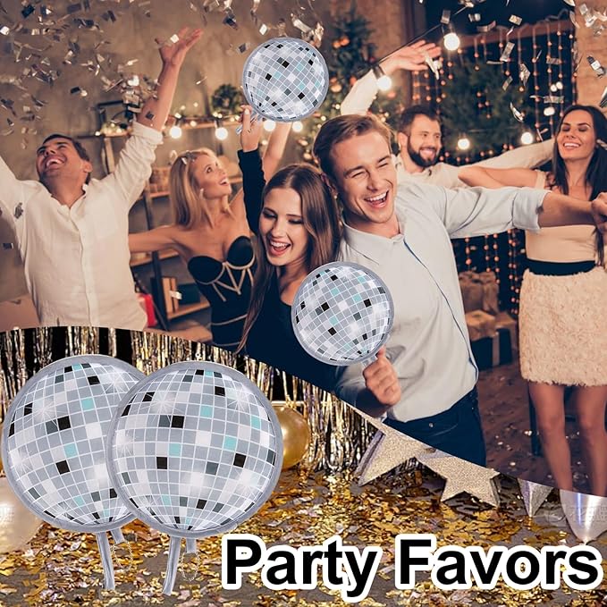 4pcs Disco Round Foldable Hand Fan Japanese Foldable Fan Style Handheld Compact Cooling Fans,Round Folding Fan for Outdoor Games,Xmas Decoration,Festival,Party Favors,Travel,Events