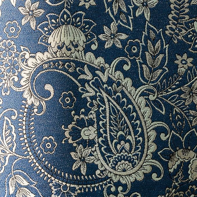 13×72 Inch Table Runner, Retro-Luxury Tassels Series for Kitchen Dining Table Holiday Decoration (Blue Pheonix)