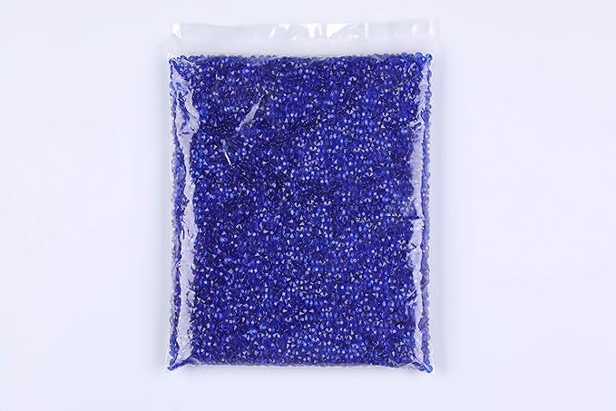 10000 pcs/Pack Wedding Table Scatter Confetti Crystals Acrylic Diamonds Vase Fillers 4.5 mm Rhinestones for Wedding, Bridal Shower, Vase Beads Decorations (Royal Blue)