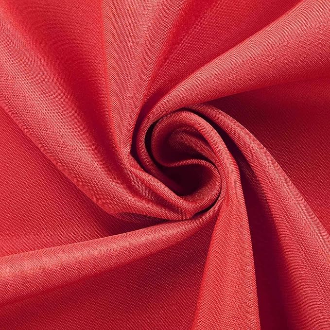 Efavormart 90" RED Wholesale Linens Polyester Square Linen Tablecloth for Kitchen Dining Catering Wedding Birthday Party Events