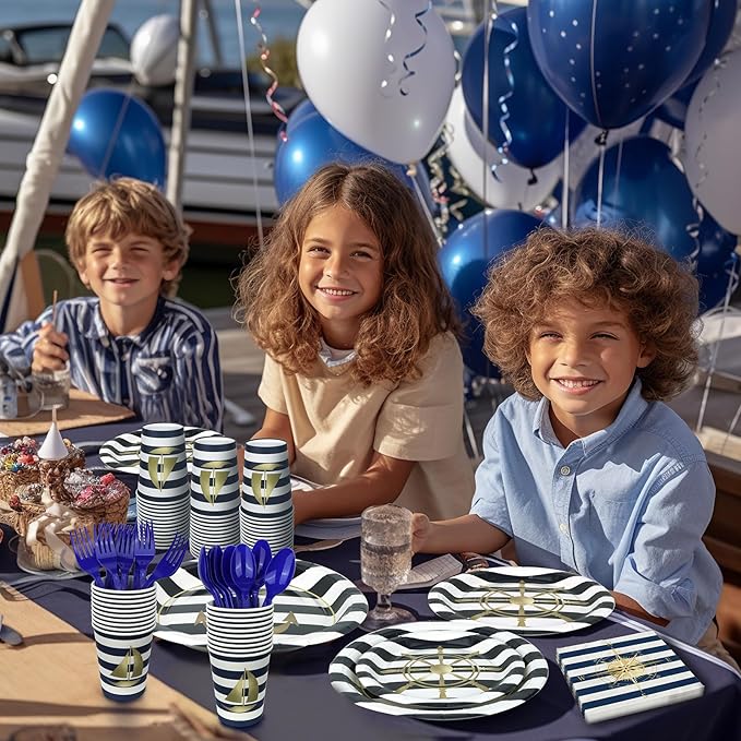 Nautical Decorations & Tableware - Party Supplies for 20 Guests