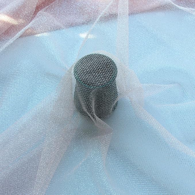 Glitter Tulle Fabric 56 Inch by 5.5 Yards Fabric Tulle Bolt for Wedding Christmas Decorations DIY White Tutu Baby Shower Table Skirt Ceiling Decor Birthday Party Craft Supplies-Dusty Rose Pink