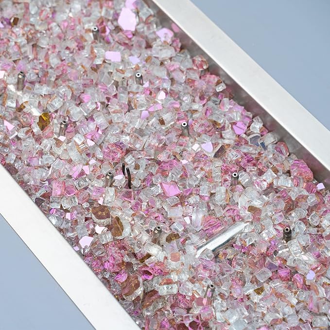 Stanbroil 10-Pound Reflective Tempered Fireplace Glass and Fire Pit Glass, Rose Gold, 1/2-Inch