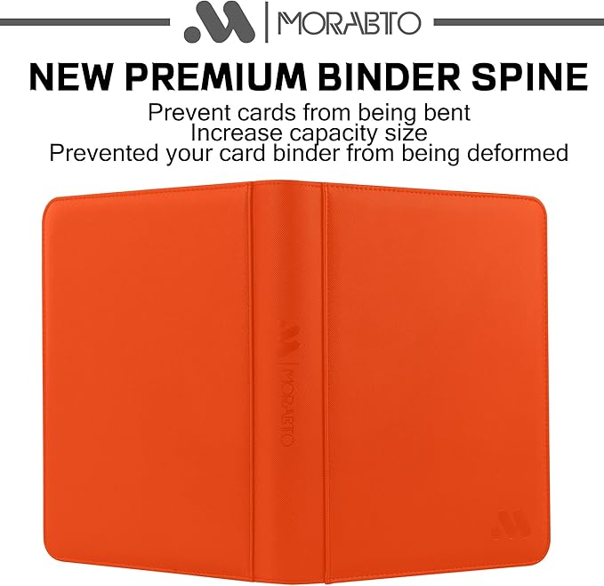 Card Binder 9 Pockets,Trading Card Binder Holds up to 864 Cards with 48 Sleeves,Zipper Card Holder Album Compatible with TCG Card/Game Cards/Sports Card