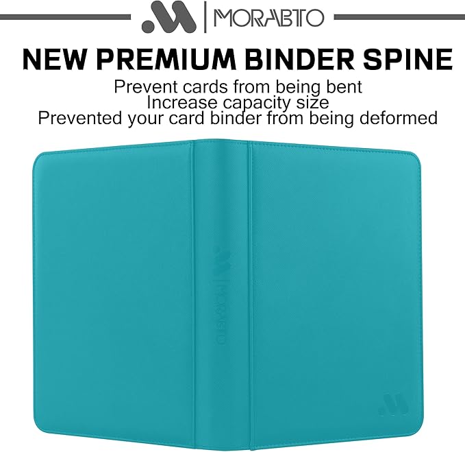 Card Binder 9 Pocket,Trading Card Binder Holds up to 360 Cards with 20 Sleeves,Zipper Card Holder Album Compatible with TCG Card/Game Cards/Sports Card