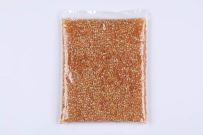 Gintoaira 10000 pcs/Pack Wedding Table Scatter Confetti Crystals Acrylic Diamonds Vase Fillers 4.5 mm Rhinestones for Wedding, Bridal Shower, Vase Beads Decorations (Champagne)