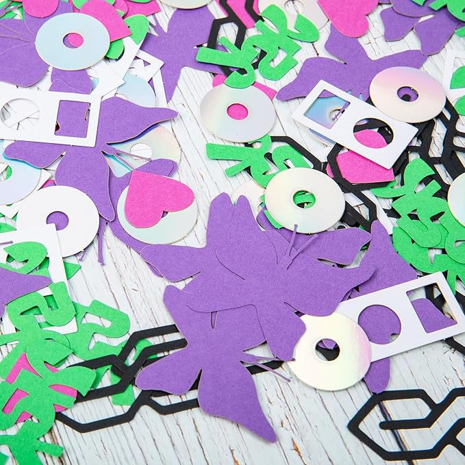 200 Pcs Y2K Party Confetti - Y2K Bachelorette Party Decorations - 2000s Theme - 90s Party Decorations - Y2K Party favors - Table Decor - 90s Cd Paper confetti - Birthday Party Supplies