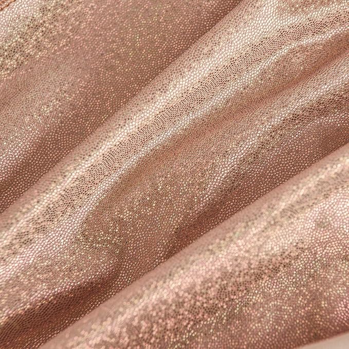 Fitable Rose Gold Sequin Tablecloth for Parties - 2 Pack, 60x102 Inch - Sparkle Glitter Rectangle Tablecloth for 8 Foot Tables, Party Table Overlays for Wedding Baby Shower Photography