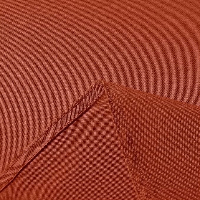 sancua Thanksgiving Round Tablecloth - 90 Inch Burnt Orange - Water Resistant Spill Proof Washable Polyester Fall Table Cloth Decorative Fabric Table Cover for Dining Buffet Parties and Camping, Rust