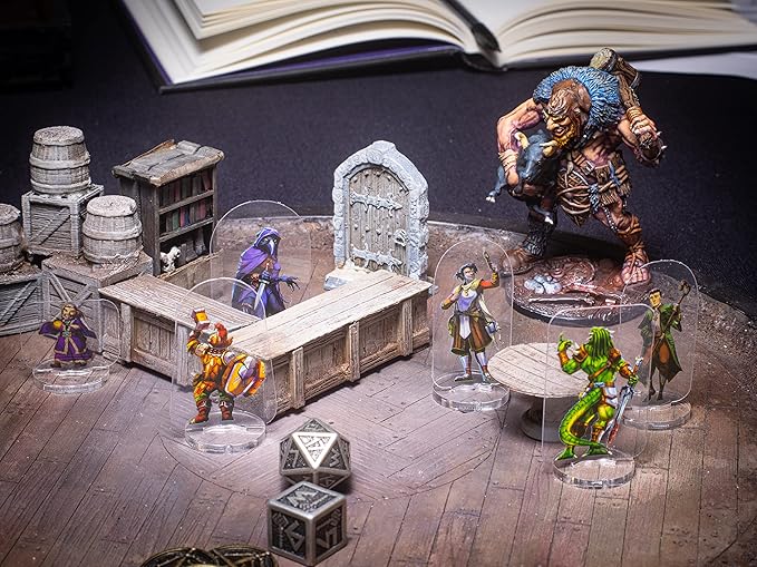 Arcknight Flat Plastic Miniatures: Ancient Evils; 62 Unique Evil-Themed Minis for DND 5e and Pathfinder; Affordable, Skinny Figurines for Dungeons and Dragons and Other Tabletop RPG Games