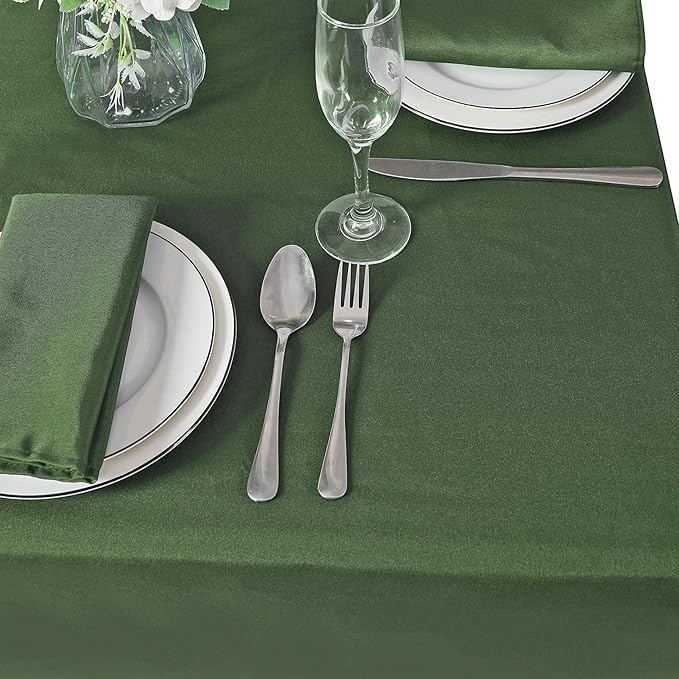 Cupuamon Square Tablecloth 70x70 inch Washable Polyester Fabric Table Cloth for Wedding Party Dining Banquet Decoration(70x70,Willow)