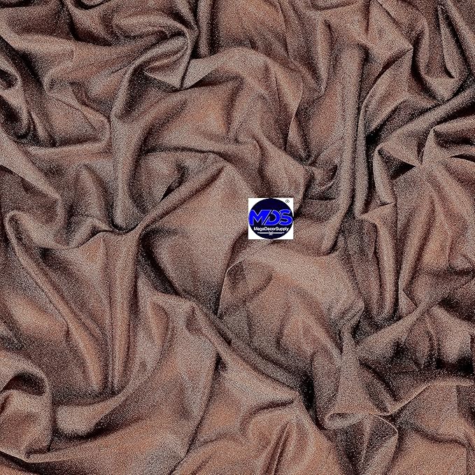 MDS Halloween Chiffon Draping Fabric - 1 Panel, 30" Wide x 100ft Long - Sheer Spooky Arbor & Canopy Drapery for Haunted House Backdrops, Party Ceilings, DIY Costumes & Themed Events - Mocha