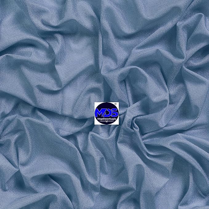 MDS Halloween Chiffon Draping Fabric - 1 Panel, 30" Wide x 100ft Long - Sheer Spooky Arbor & Canopy Drapery for Haunted House Backdrops, Party Ceilings, DIY Costumes & Themed Events - Dusty Blue