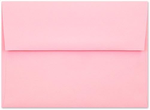 A7 Invitation Envelopes - Peel & Press - 24lb Heavy Duty Envelopes for Wedding Baby Shower Birthday Invitations - 5 1/4" x 7 1/4" (Pastel Pink, 250)