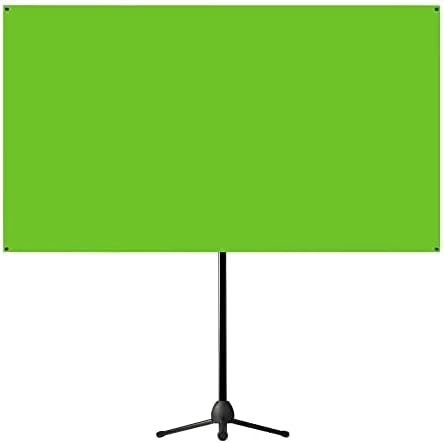 Valera 90in Green Screen Backdrop with Stand for Streaming, Ultra Portable 2 Min Setup, Portrait & Landscape, Tripod & Wall Mount, for Tiktok Zoom Video Meetings & More, +1k Free Backgrounds Included