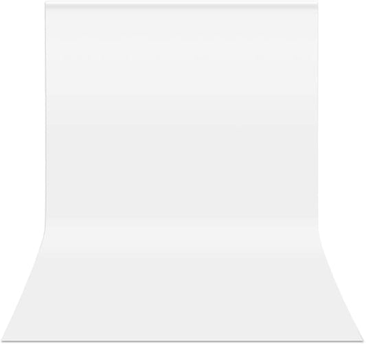 HEMMOTOP White Backdrop 10x12ft, Large Photography Background Screen for Photoshoot, 3x3.6m Seamless White Photo Backdrop Fabric for Birthday Parties, Video Recording, Weddings (Only Backdrop)