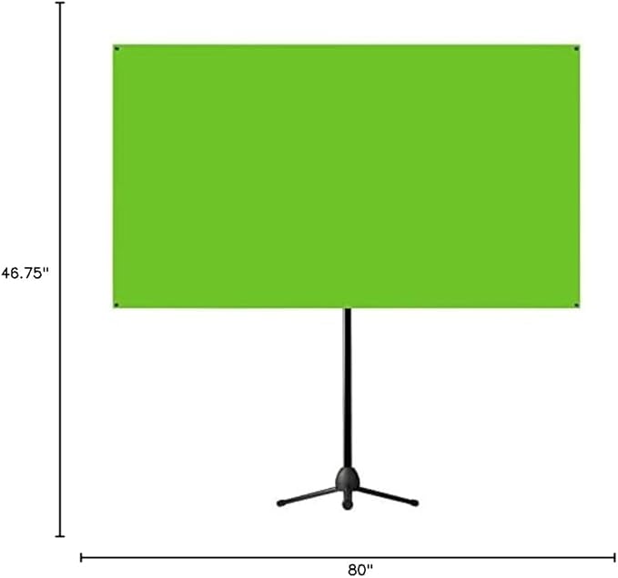Valera 90in Green Screen Backdrop with Stand for Streaming, Ultra Portable 2 Min Setup, Portrait & Landscape, Tripod & Wall Mount, for Tiktok Zoom Video Meetings & More, +1k Free Backgrounds Included