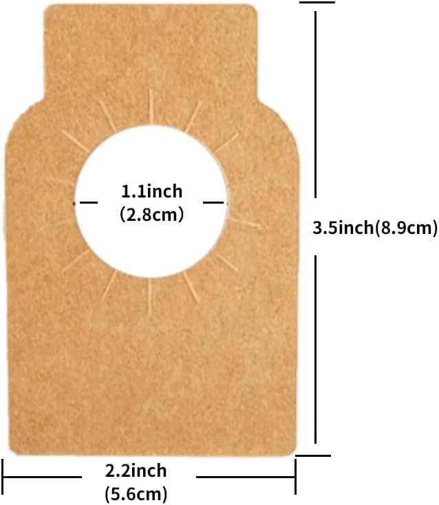 100 PCS Wine Bottle Tags –Paper Hanging Cellar Labels for Bottle Neck, Double-Sided Writable Gift Tags for Wine Racks, Champagne & Homebrew Organization (Kraft,)