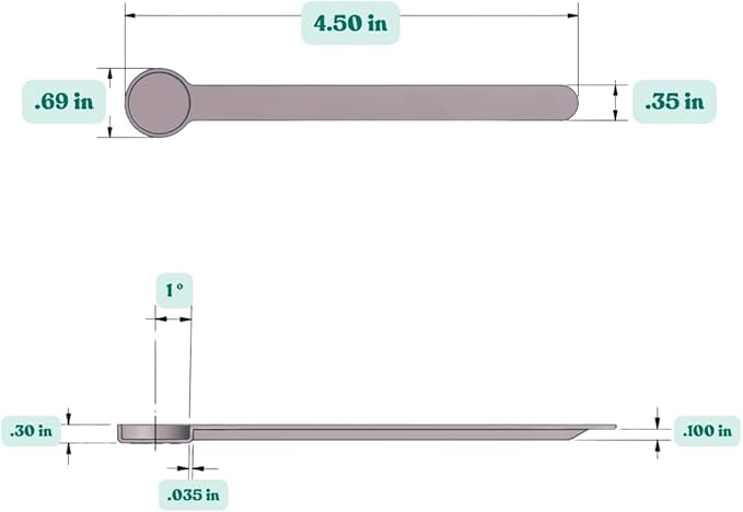 1/4 Teaspoon (1.25 mL) Long Handle Scoop for Measuring Coffee, Pet Food, Grains, Protein, Spices and Other Dry Goods (Pack of 5)