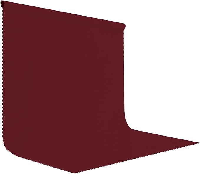 10x10FT Wine Red Screen Backdrop for Photography Burgundy Red Backdrop for Photoshoot Studio Screen Video Recording Curtain