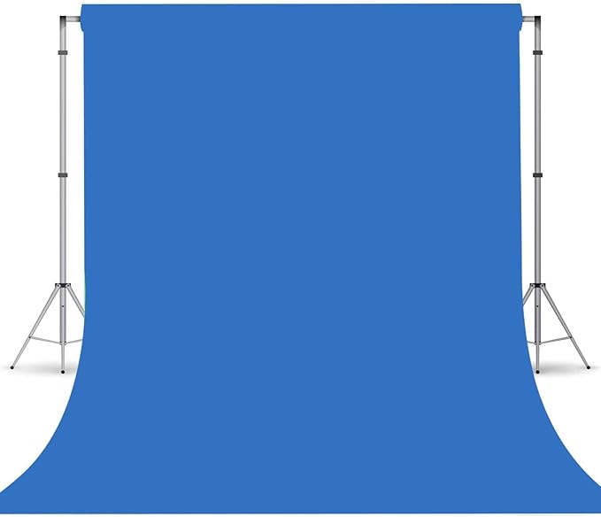 Royal Blue Backdrop, Photo Booth Portrait Photography Backdrops, Studio Blue Screen Backdrop for Photoshoot Streaming Video Shooting, Photo Backdrop 10x20ft