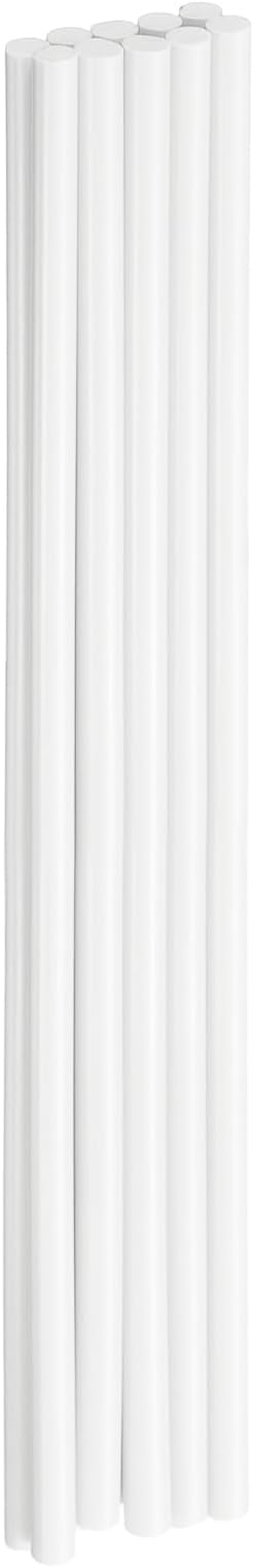 HARFINGTON 10pcs Hot Glue Sticks 0.28" Dia x 9.84" Long EVA Mini Hot Melt Adhesive Glue Stick for Hot Melt Gun Wood Plastic Glass Flowers Fabrics Foam, White